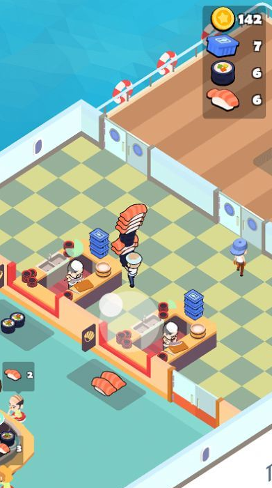 海上寿司店游戏