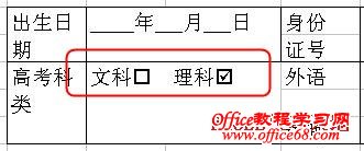 如何在Excel中制作打钩的方框 图解详细教程6