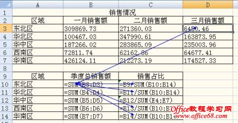 Excel2007技能:追踪单元格之间的关系