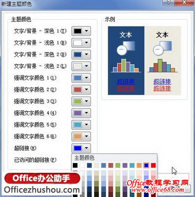 “新建主题颜色”对话框