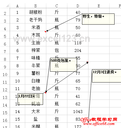 批注的位置改变后的情况