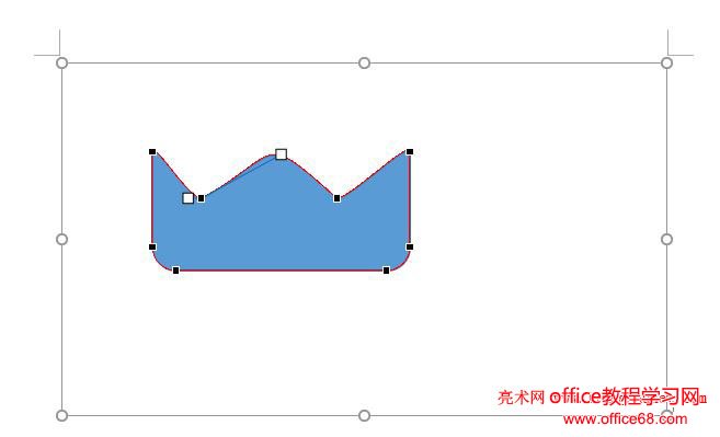 Word 2016 绘制金圆宝的形状