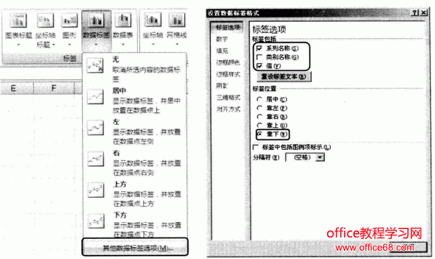 excel设置数据系列窗口