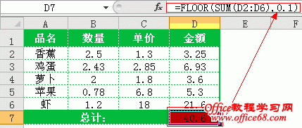 Excel floor函数细致讲解和实例教程