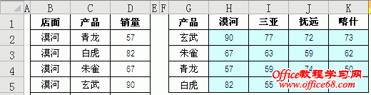 excel 多条件查找