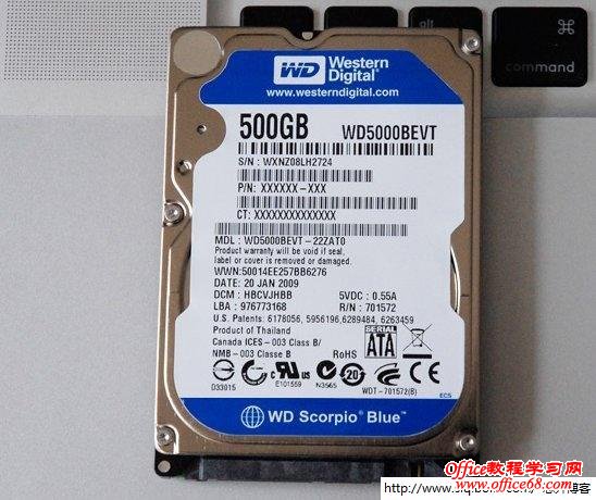500G硬盘硬件图