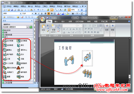 VisioеͼϷŵPowerPointʾĵ
