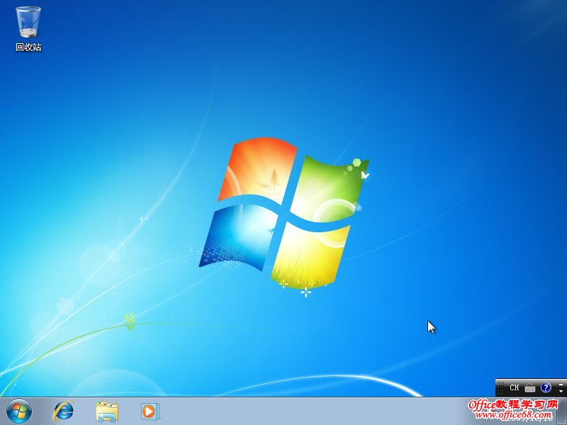 经典的Windows 7启动桌面
