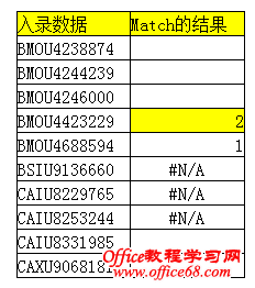 Excel查找函数三剑客(Vlookup/Index/Match)之“Match函数”的介绍