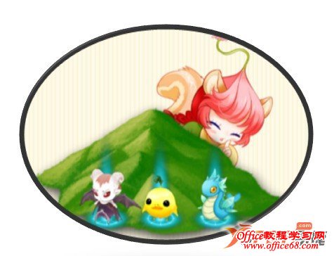 使用Word为图片制作简单相框2