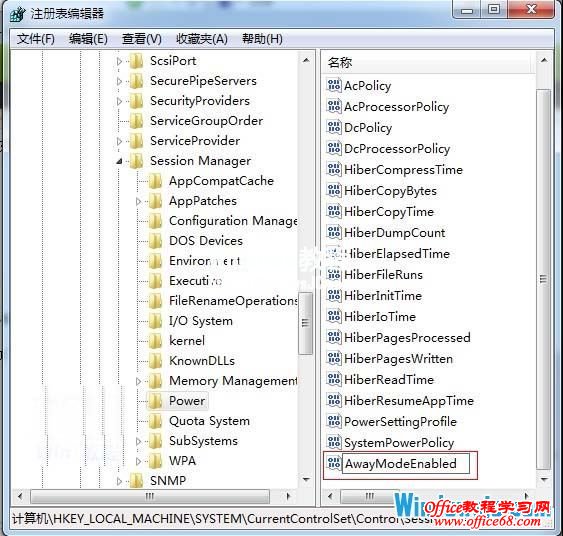 命名为AwayModeEnabled