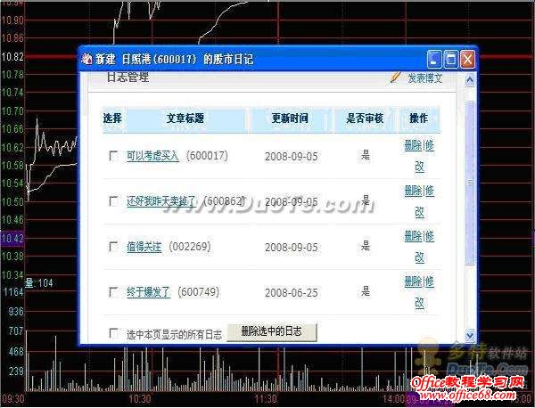 同花顺软件股市日记操作教程