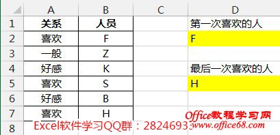 excel 最后一次出现