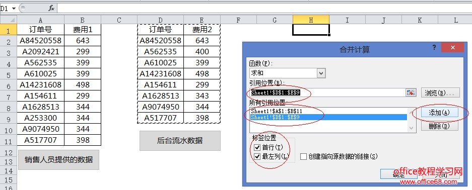 <span class=keyword><a href=http://www.ittribalwo.com/article/list_1.html target=_blank>excel教程<a></span>:excel核对数据只需几秒!你能做到吗?