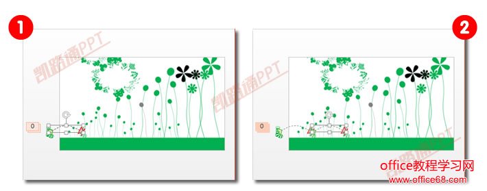 PPT走路的鞋子动画效果制作:菜鸟PPT动画之旅