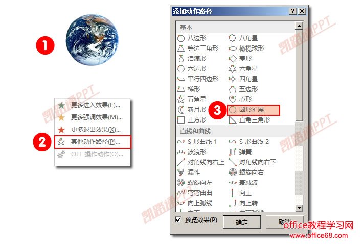 PPT制作地球围绕太阳转动画效果:菜鸟PPT动画之旅