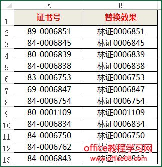 excel查找替换函数